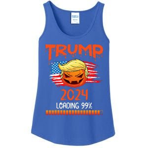 Us Flag Trump Pumpkin Donald Trump 24 Loading 99 President Ladies Essential Tank