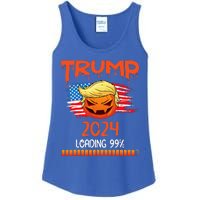 Us Flag Trump Pumpkin Donald Trump 24 Loading 99 President Ladies Essential Tank