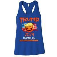 Us Flag Trump Pumpkin Donald Trump 24 Loading 99 President Women's Racerback Tank