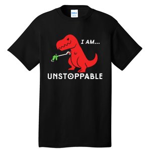 Unstoppable Funny TRex Dinosaur Tall T-Shirt