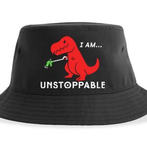 Unstoppable Funny TRex Dinosaur Sustainable Bucket Hat