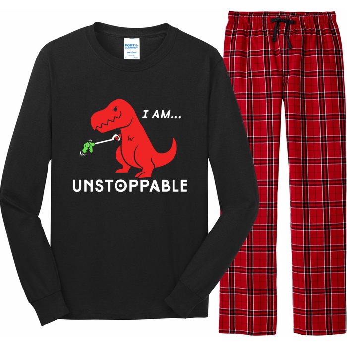 Unstoppable Funny TRex Dinosaur Long Sleeve Pajama Set