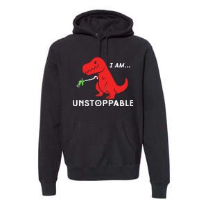 Unstoppable Funny TRex Dinosaur Premium Hoodie