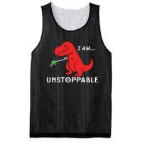 Unstoppable Funny TRex Dinosaur Mesh Reversible Basketball Jersey Tank