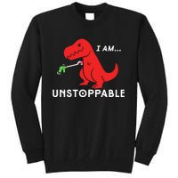 Unstoppable Funny TRex Dinosaur Tall Sweatshirt