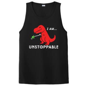 Unstoppable Funny TRex Dinosaur PosiCharge Competitor Tank