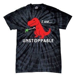 Unstoppable Funny TRex Dinosaur Tie-Dye T-Shirt