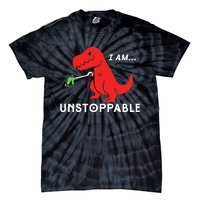 Unstoppable Funny TRex Dinosaur Tie-Dye T-Shirt