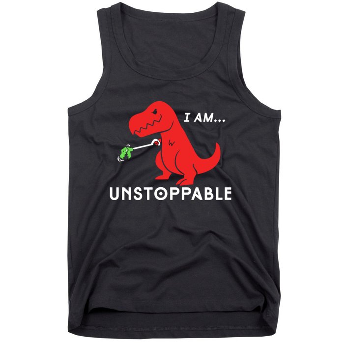 Unstoppable Funny TRex Dinosaur Tank Top