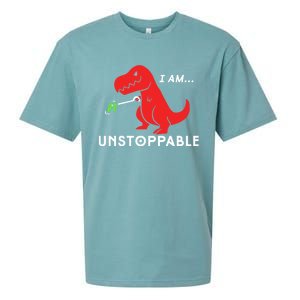 Unstoppable Funny TRex Dinosaur Sueded Cloud Jersey T-Shirt