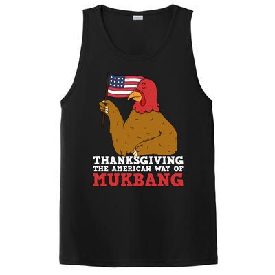 Usa Flag Thanksgiving Turkey American Way Of Mukbang Asmr Gift PosiCharge Competitor Tank