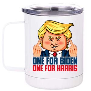 Usa Flag Trump Biden Harris Republican 12 oz Stainless Steel Tumbler Cup