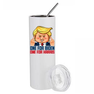 Usa Flag Trump Biden Harris Republican Stainless Steel Tumbler