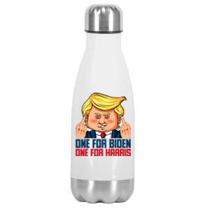 Usa Flag Trump Biden Harris Republican Stainless Steel Insulated Water Bottle