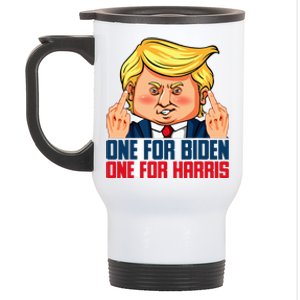 Usa Flag Trump Biden Harris Republican Stainless Steel Travel Mug