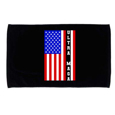 USA Flag United States Of America Ultra MAGA Trump 2024 Microfiber Hand Towel