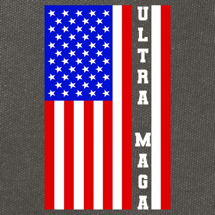 USA Flag United States Of America Ultra MAGA Trump 2024 Cotton Canvas Backpack