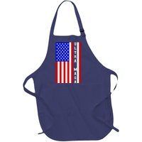 USA Flag United States Of America Ultra MAGA Trump 2024 Full-Length Apron With Pockets