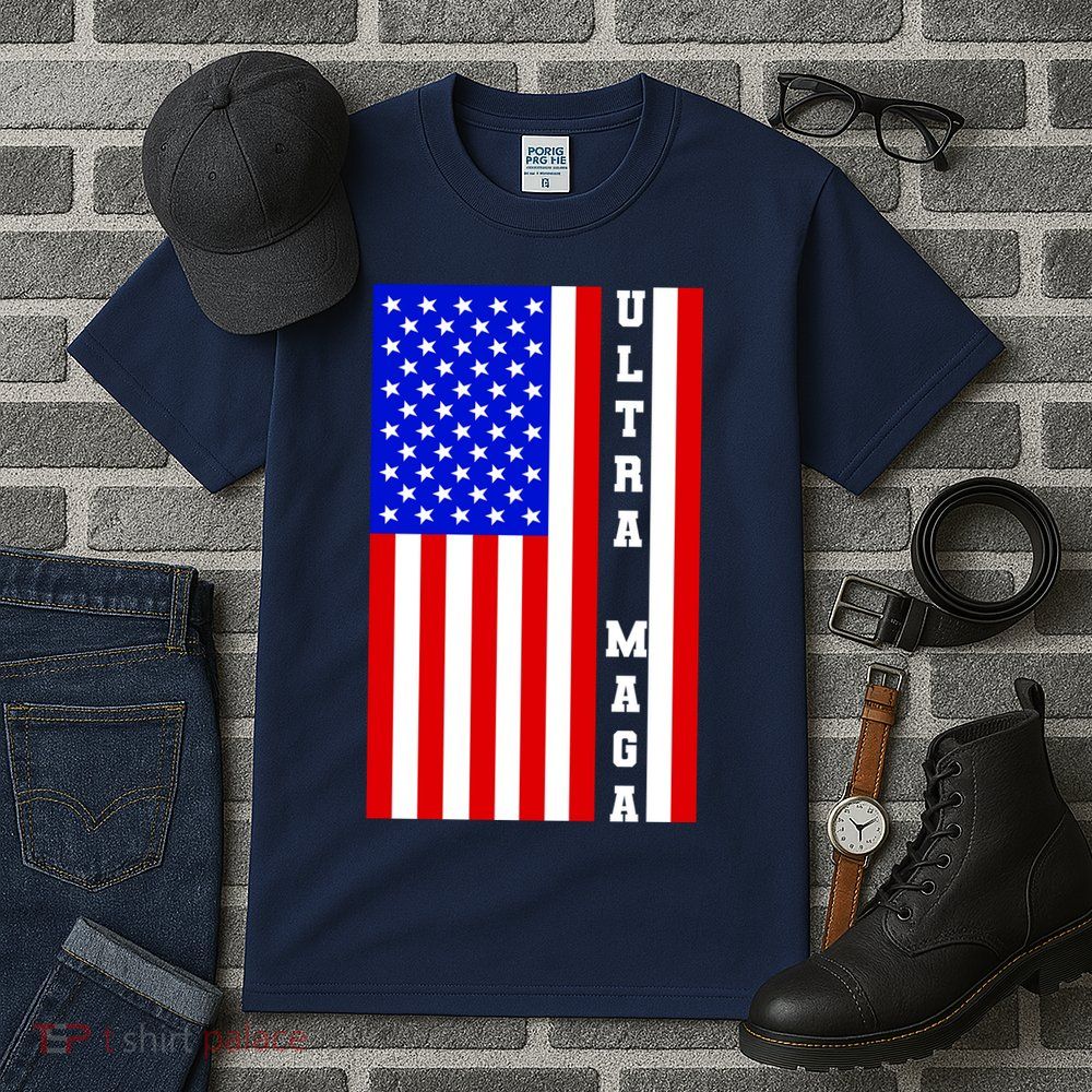 USA Flag United States Of America Ultra MAGA Trump 2024 Tall T-Shirt