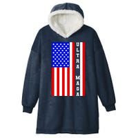 USA Flag United States Of America Ultra MAGA Trump 2024 Hooded Wearable Blanket