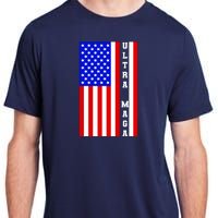 USA Flag United States Of America Ultra MAGA Trump 2024 Adult ChromaSoft Performance T-Shirt