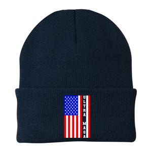 USA Flag United States Of America Ultra MAGA Trump 2024 Knit Cap Winter Beanie