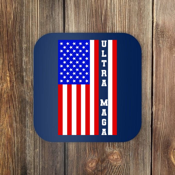 USA Flag United States Of America Ultra MAGA Trump 2024 Coaster