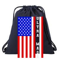 USA Flag United States Of America Ultra MAGA Trump 2024 Drawstring Bag