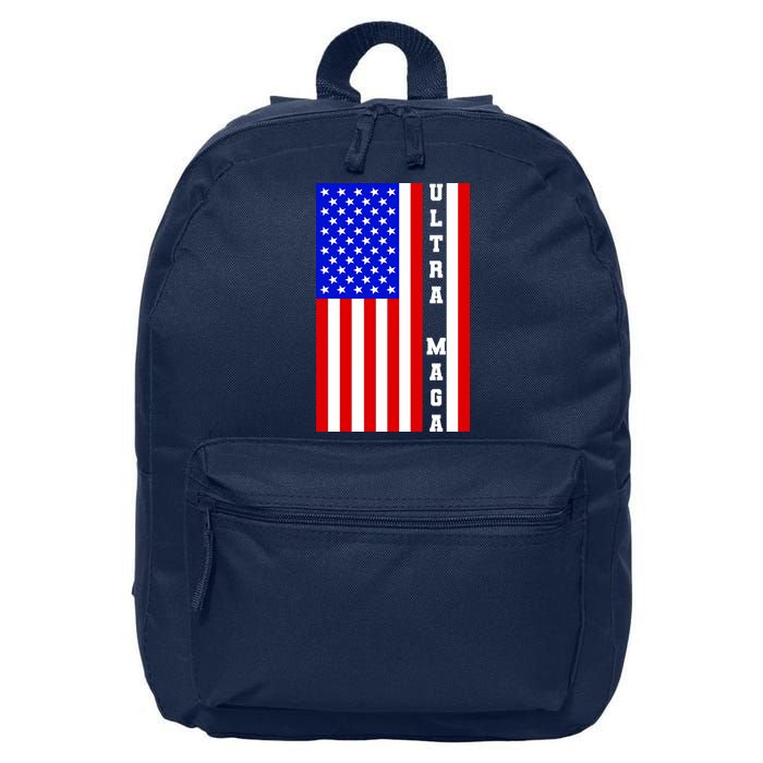 USA Flag United States Of America Ultra MAGA Trump 2024 16 in Basic Backpack
