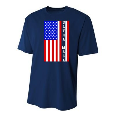 USA Flag United States Of America Ultra MAGA Trump 2024 Youth Performance Sprint T-Shirt