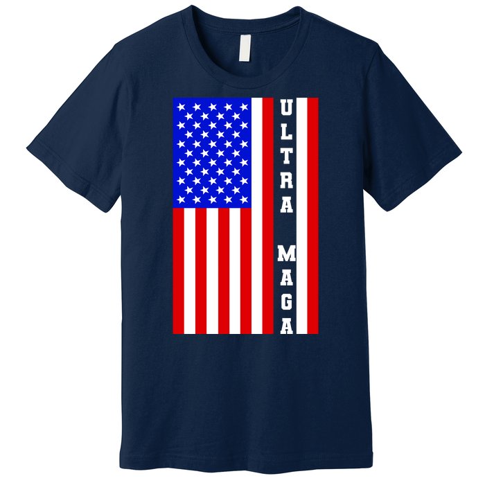 USA Flag United States Of America Ultra MAGA Trump 2024 Premium T-Shirt