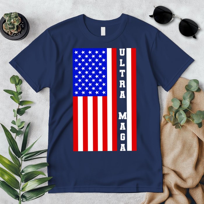 USA Flag United States Of America Ultra MAGA Trump 2024 Premium T-Shirt