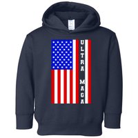 USA Flag United States Of America Ultra MAGA Trump 2024 Toddler Hoodie