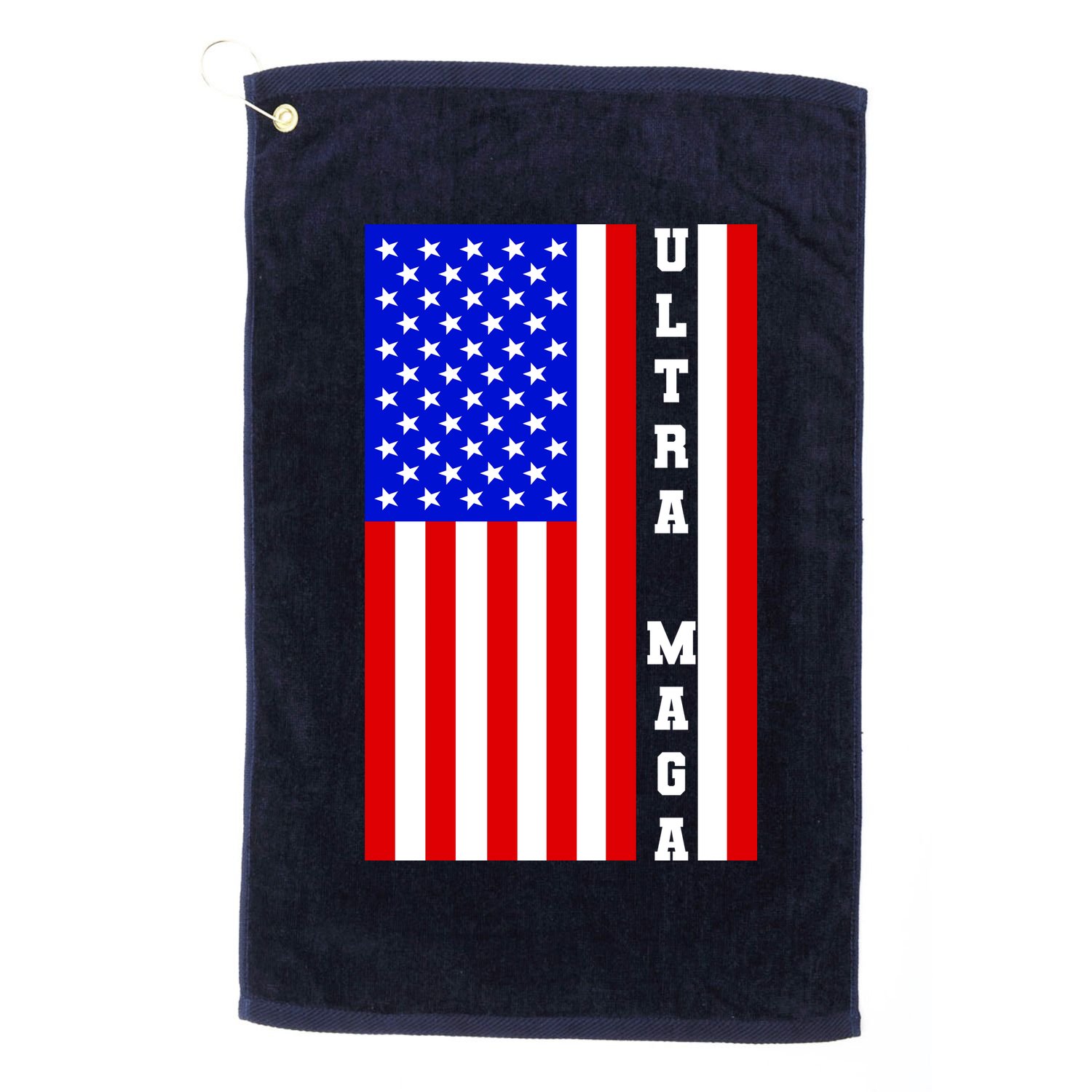 USA Flag United States Of America Ultra MAGA Trump 2024 Golf Towel