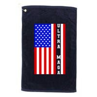 USA Flag United States Of America Ultra MAGA Trump 2024 Platinum Collection Golf Towel