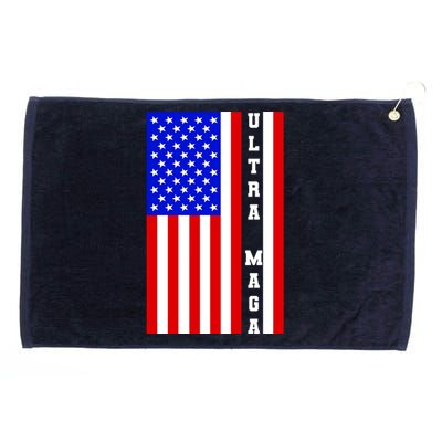 USA Flag United States Of America Ultra MAGA Trump 2024 Grommeted Golf Towel