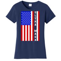 USA Flag United States Of America Ultra MAGA Trump 2024 Women's T-Shirt