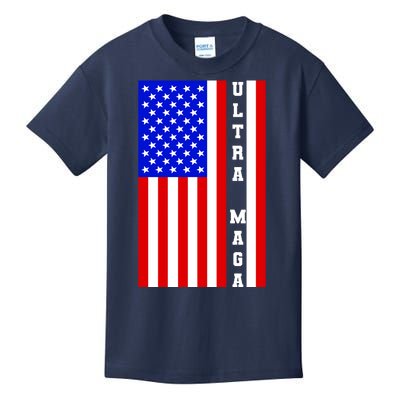 USA Flag United States Of America Ultra MAGA Trump 2024 Kids T-Shirt