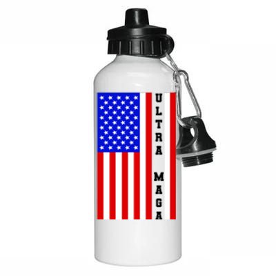 USA Flag United States Of America Ultra MAGA Trump 2024 Aluminum Water Bottle