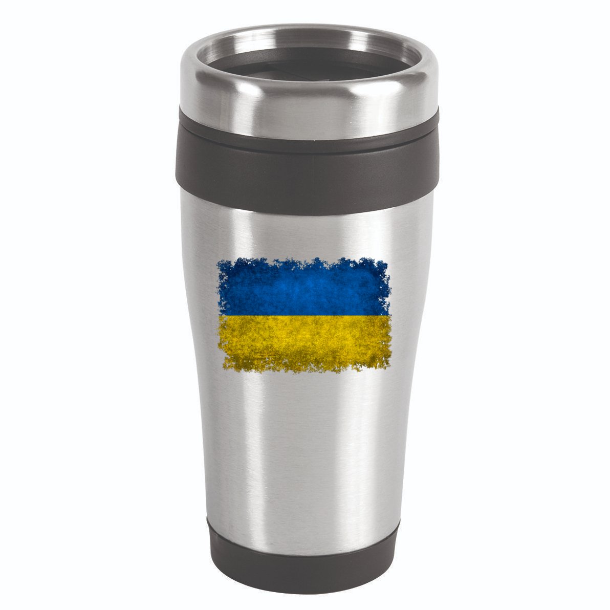 Ukraine Flag Ukrainian Ukraine Pride Vintage FLag 16oz Travel Tumbler