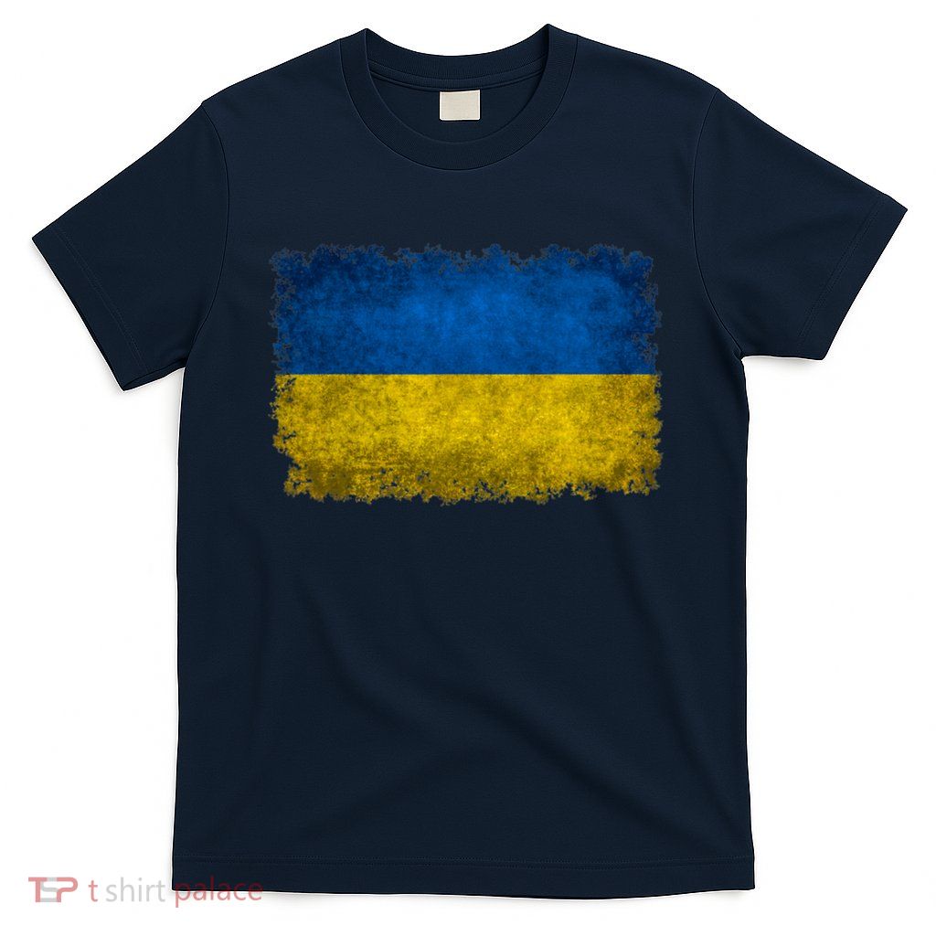 Ukraine Flag Ukrainian Ukraine Pride Vintage FLag T-Shirt