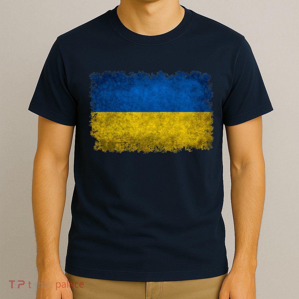 Ukraine Flag Ukrainian Ukraine Pride Vintage FLag T-Shirt