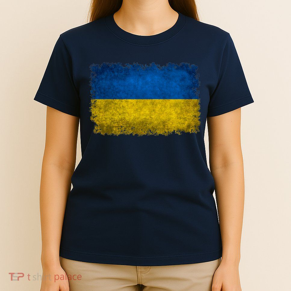 Ukraine Flag Ukrainian Ukraine Pride Vintage FLag T-Shirt