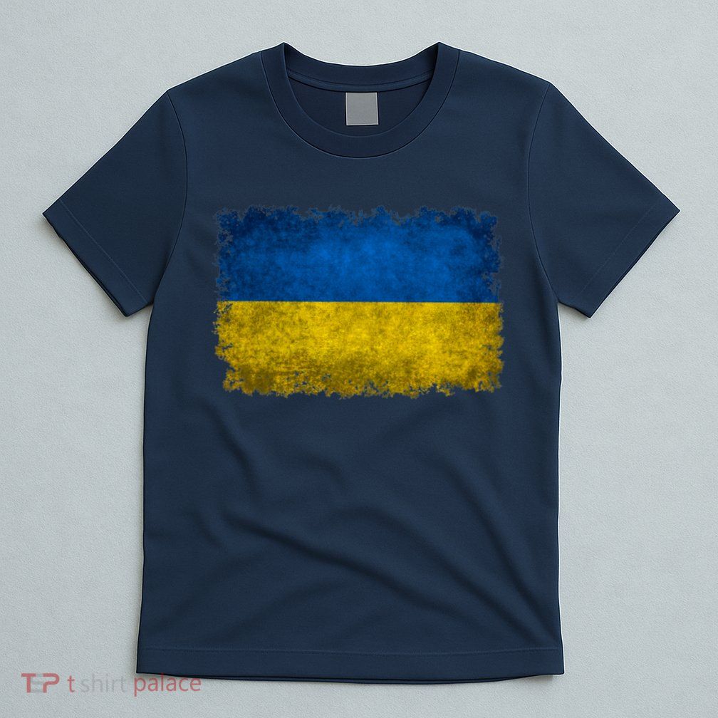 Ukraine Flag Ukrainian Ukraine Pride Vintage FLag T-Shirt