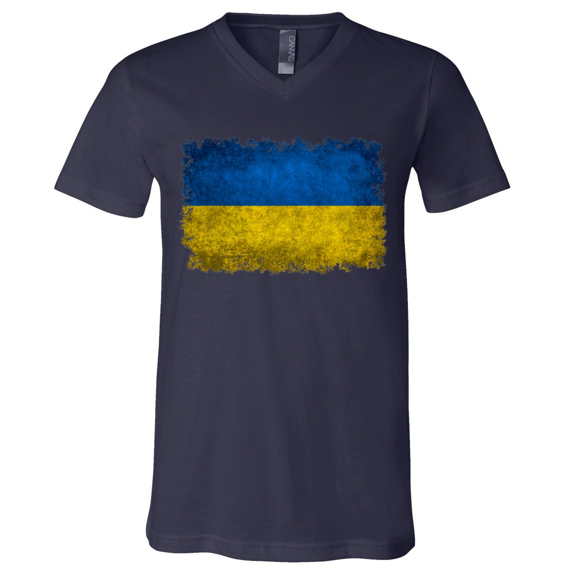 Ukraine Flag Ukrainian Ukraine Pride Vintage FLag V-Neck T-Shirt