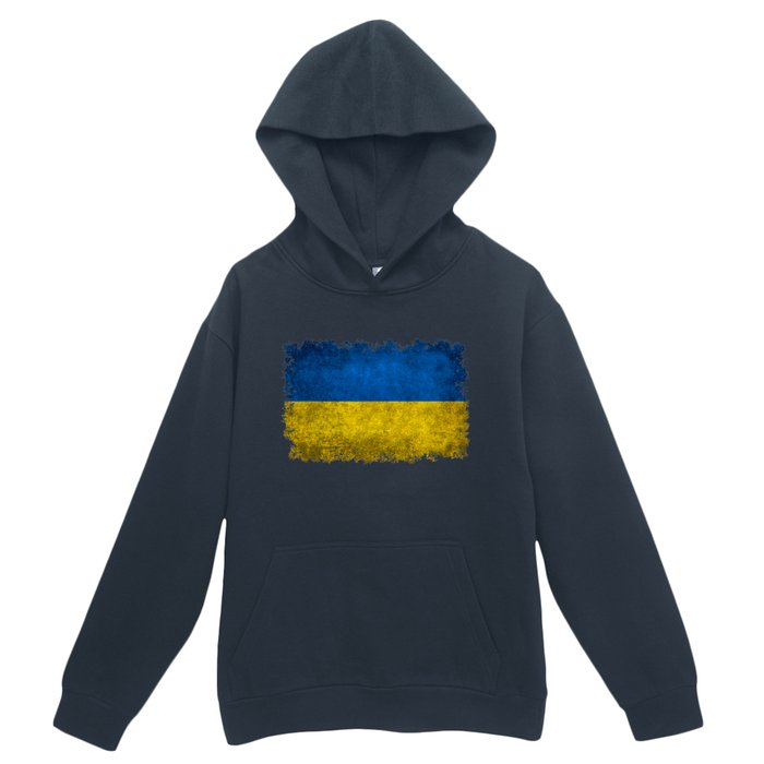 Ukraine Flag Ukrainian Ukraine Pride Vintage FLag Urban Pullover Hoodie