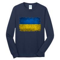 Ukraine Flag Ukrainian Ukraine Pride Vintage FLag Tall Long Sleeve T-Shirt