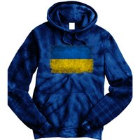 Ukraine Flag Ukrainian Ukraine Pride Vintage FLag Tie Dye Hoodie