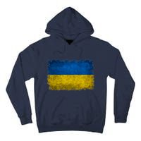 Ukraine Flag Ukrainian Ukraine Pride Vintage FLag Tall Hoodie