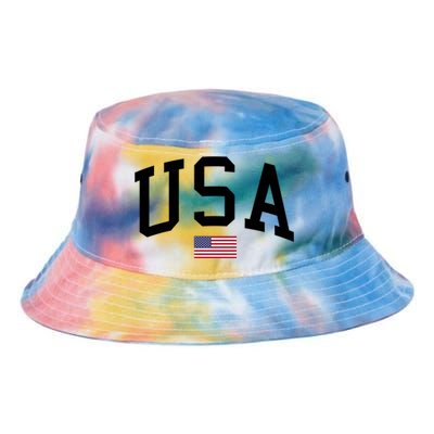 USA Flag Tie Dye Newport Bucket Hat